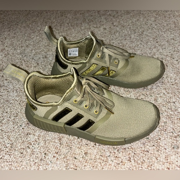ADIDAS NMD_R1 ORBIT GREEN VELVET GOLD - Picture 3 of 7